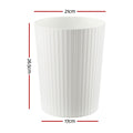 Cefito 8L Open Top Rubbish Bins Waste Bin Trash Can Storage Dustbin White