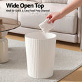 Cefito 8L Open Top Rubbish Bins Waste Bin Trash Can Storage Dustbin White