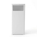 Cefito 30L Commercial Trash Can with Lid Front Push Flap Rubbish Bin White