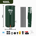 Weisshorn 100L/22Gal Collapsible Rain Barrel PVC Water Tank Collection Storage for Garden Irrigation
