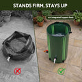 Weisshorn 100L/22Gal Collapsible Rain Barrel PVC Water Tank Collection Storage for Garden Irrigation