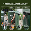 Weisshorn 50L/11gal Collapsible Rain Barrel PVC Water Tank Collection Storage for Garden Irrigation