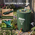 Weisshorn 50L/11gal Collapsible Rain Barrel PVC Water Tank Collection Storage for Garden Irrigation
