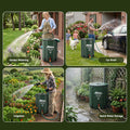 Weisshorn 50L/11gal Collapsible Rain Barrel PVC Water Tank Collection Storage for Garden Irrigation