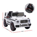 Kids Electric Ride On Car G63 Remote Control White 12V
