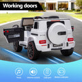 Kids Electric Ride On Car G63 Remote Control White 12V