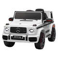 Kids Electric Ride On Mercedes-Benz AMG G63 White Remote