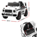 Kids Electric Ride On Mercedes-Benz AMG G63 White Remote