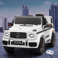Kids Electric Ride On Mercedes-Benz AMG G63 White Remote