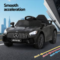Kids Electric Ride On Car Mercedes-Benz AMG GTR Remote Black