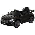 Kids Electric Ride On Car Mercedes-Benz AMG GTR Remote Black