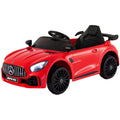 Kids Electric Ride On Car Mercedes-Benz AMG GTR Red 12V