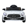 Kids Electric Ride On Car Mercedes AMG GTR White Remote Control