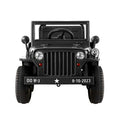 Rigo 12V Electric Ride On Jeep Military Off Road Car Remote Black