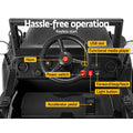 Rigo 12V Electric Ride On Jeep Military Off Road Car Remote Black