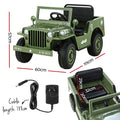Rigo 12V Kids Electric Ride On Jeep Off Road Toy Car Remote Olive