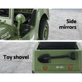 Rigo 12V Kids Electric Ride On Jeep Off Road Toy Car Remote Olive