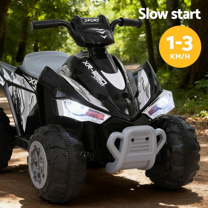 Rigo 12V Kids Electric Ride On ATV Quad Motorbike Black Toy