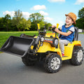 Rigo Kids 6V Electric Bulldozer Ride On Car Yellow Remote Control