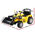 Rigo Kids 6V Electric Bulldozer Ride On Car Yellow Remote Control