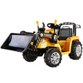 Rigo Kids 6V Electric Bulldozer Ride On Car Yellow Remote Control