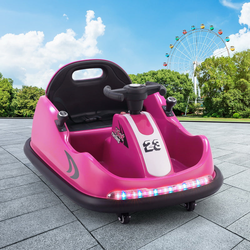 Rigo 6V Kids Ride On Car Electric Bumper Kart Remote Control Pink