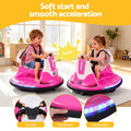 Rigo Ride on Cars Kids Bumper 12V Ride on Toy Toddler Remote Control Pink