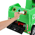 Rigo 12V Kids Ride On Garbage Truck Electric Car Green Police Light