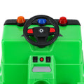 Rigo 12V Kids Ride On Garbage Truck Electric Car Green Police Light