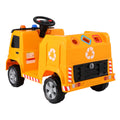 Rigo 12V Kids Ride On Garbage Truck Electric Car Yellow Police Light