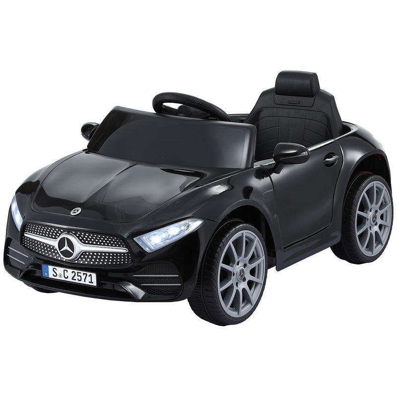 Kids Electric Ride On Car Licensed Music Remote Black
