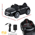 Kids Electric Ride On Car Licensed Music Remote Black