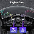 Kids Electric Ride On Car Licensed Music Remote Black