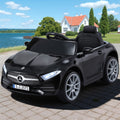 Kids Electric Ride On Car Licensed Music Remote Black