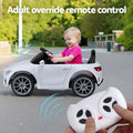 Licensed Kids Electric Ride On Car White Remote Control Music