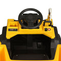 Rigo 12V Kids Electric Ride On Dumptruck Yellow Toy Car