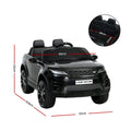 Kids 12V Electric Ride On Land Rover Car Remote Control Battery Black