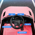 Kids 12V Electric Ride On Land Rover Car Pink Remote Battery
