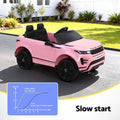 Kids 12V Electric Ride On Land Rover Car Pink Remote Battery