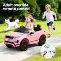 Kids 12V Electric Ride On Land Rover Car Pink Remote Battery