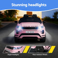 Kids 12V Electric Ride On Land Rover Car Pink Remote Battery