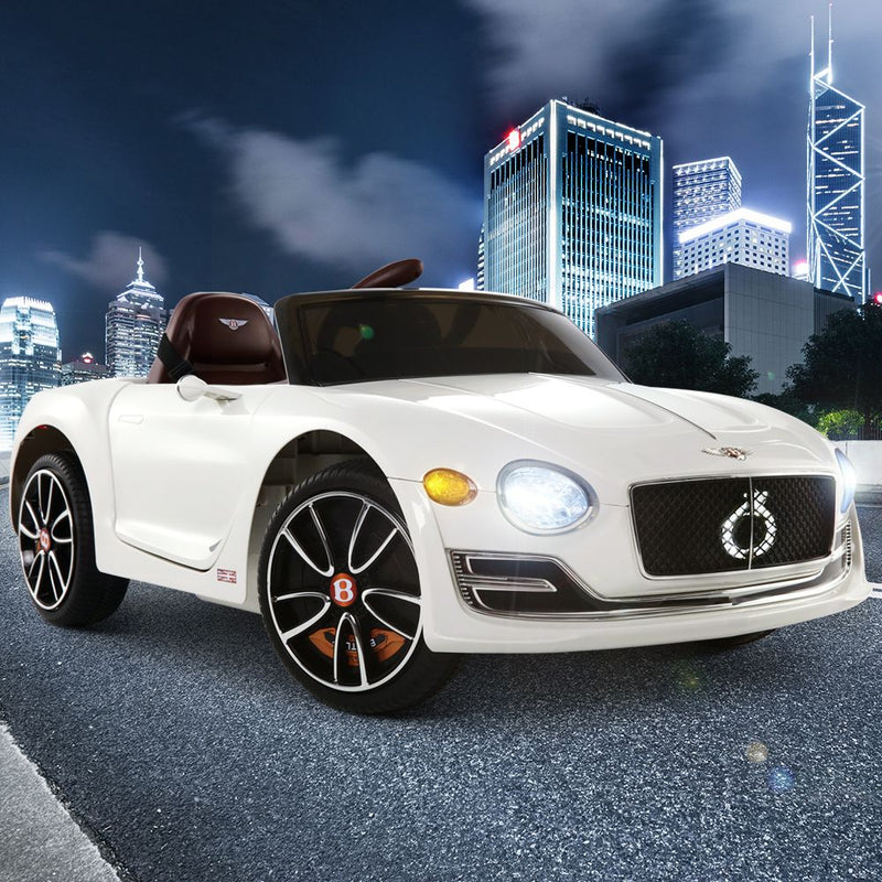 Bentley Licensed 12V Kids Electric Ride On Car Remote Control White