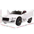 Bentley Licensed 12V Kids Electric Ride On Car Remote Control White