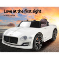 Bentley Licensed 12V Kids Electric Ride On Car Remote Control White