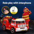 Rigo Electric Fire Engine Ride On Car Water Gun Music Kids