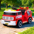 Rigo Electric Fire Engine Ride On Car Water Gun Music Kids