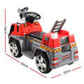 Rigo 6V Kids Electric Ride On Fire Engine Truck Toy Car Red
