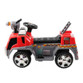Rigo 6V Kids Electric Ride On Fire Engine Truck Toy Car Red