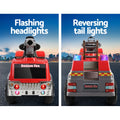 Rigo 6V Kids Electric Ride On Fire Engine Truck Toy Car Red