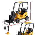 Rigo 12V Kids Electric Ride On Forklift Loader Car Remote Yellow
